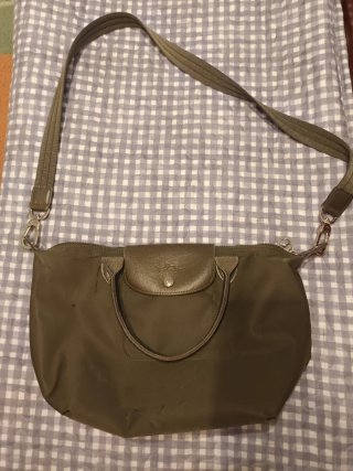 Bolso Longchamp Caqui Usado Auténtico