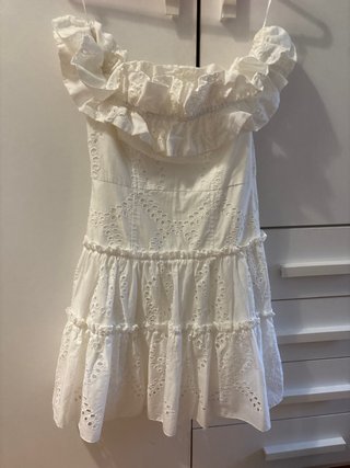 Vestido blanco Zara bordado