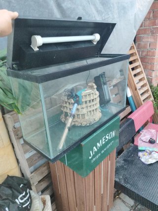 Acuario 70L con Filtro, Calentador y Luz