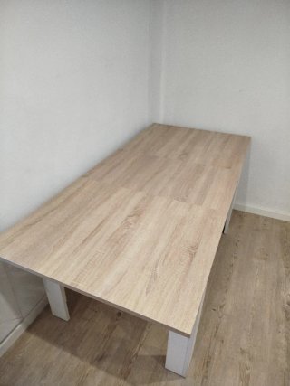 Mesa extensible madera 1.40m x 0.90m