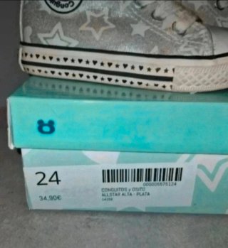 Zapatillas Conguitos Talla 24 Estrellas