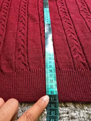 Maglione Settebello Uomo Bordeaux Trecce Vintage