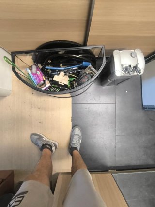 Pecera curva con filtro CristalProfi