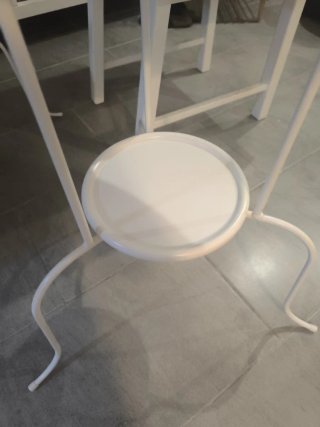 Tavolo da salotto rotondo bianco Ikea