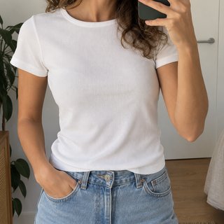 Camiseta canalé H&M Talla M