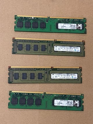 Lote 4 Memorias RAM Kingston y Samsung
