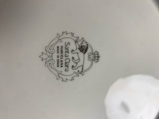 Vajilla Porcelana Santa Clara Oro Blanco