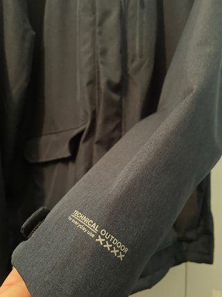 Abrigo C&A Invierno Talla XL Azul grisaceo