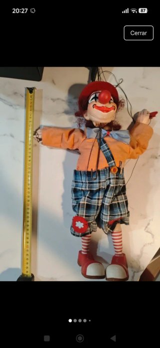 Marioneta Rici artesanal hecha a mano