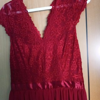 Vestido largo rojo para eventos