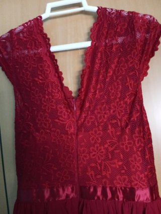 Vestido largo rojo para eventos