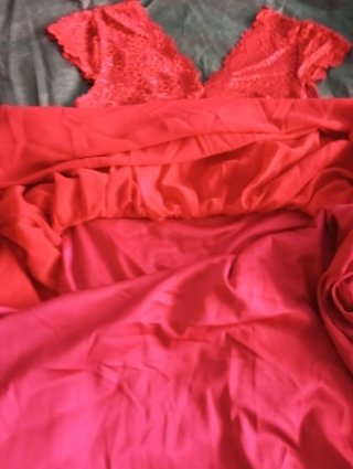 Vestido largo rojo para eventos