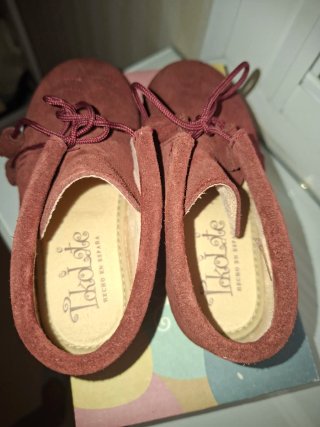 Botines Burdeos Tokolate Talla 27
