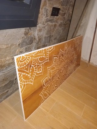 Cabezal Cama plástico 150cm Mandala