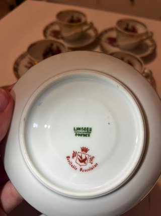 Set de café Limoges Porcelana Francesa