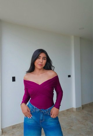 Body Colombiano Morado y Azul