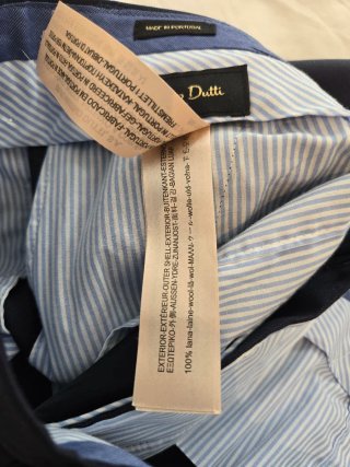 Traje Massimo Dutti Lana Super 130 Azul marino