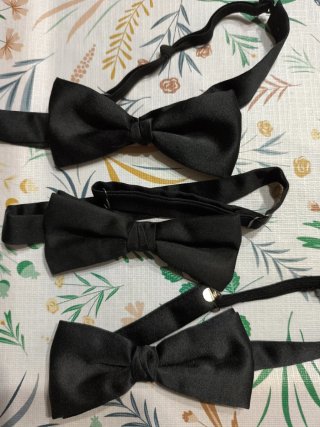 Pajaritas de camarero negras (Pack 3)