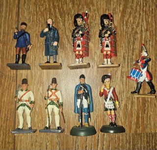 9 Figuras de Plomo Militares historicos