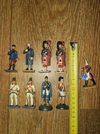 9 Figuras de Plomo Militares historicos