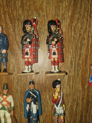 9 Figuras de Plomo Militares historicos