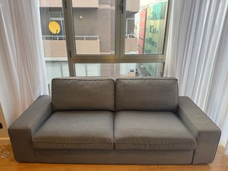 Sofá KIVIK 3 plazas Ikea Gris