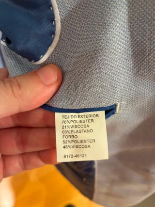 Traje chaqueta azul celeste