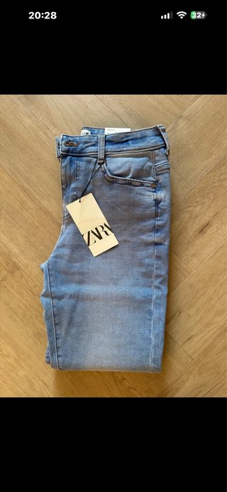 Jeans skinny Zara vita alta taglia 42