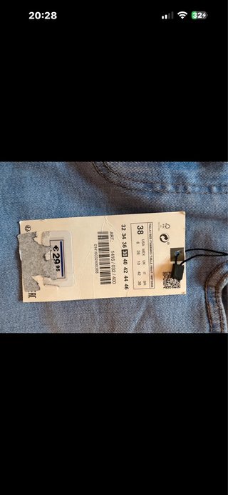Jeans skinny Zara vita alta taglia 42