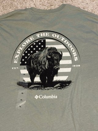 Camiseta Columbia Verde Talla XL