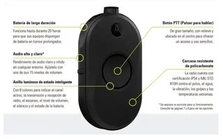 Set de 4 emisoras walkies Motorola CLP446E