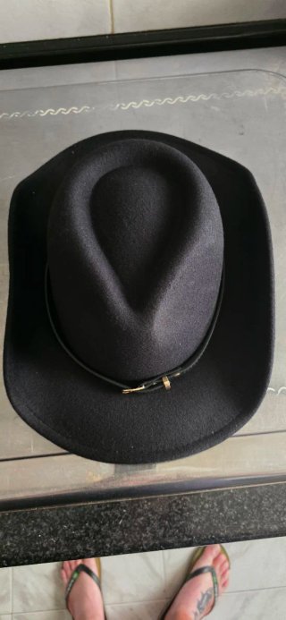 Sombrero vaquero fieltro negro