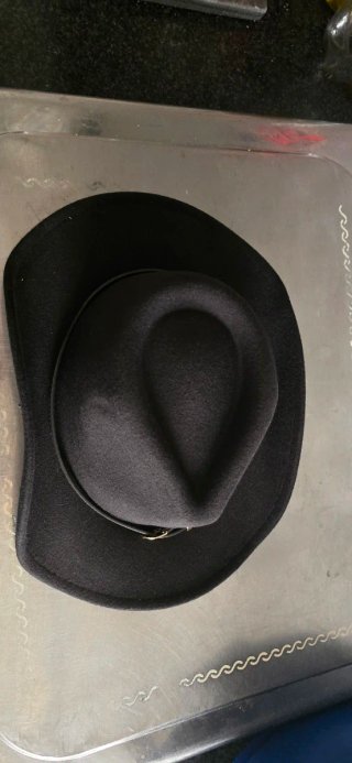 Sombrero vaquero fieltro negro