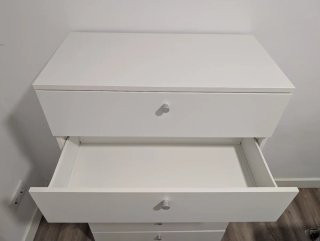 Cómoda 6 cajones Ikea blanca