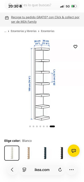 Estantería IKEA Blanca