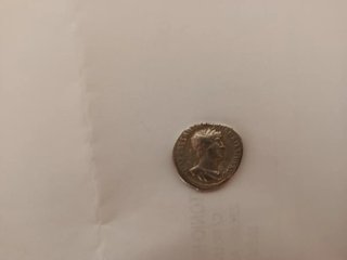 Moneda Romana Plata Denario Adriano