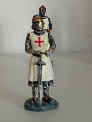 Figuras Caballeros Templarios Resina