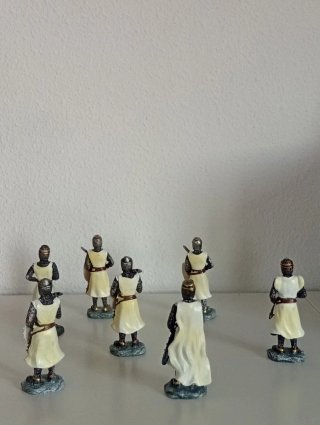 Figuras Caballeros Templarios Resina
