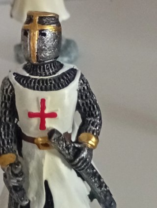 Figuras Caballeros Templarios Resina