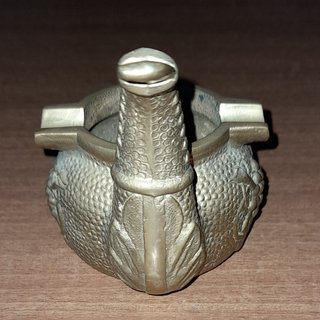 Cenicero antiguo pipa bronce