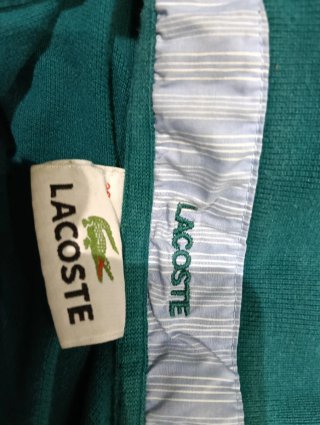 Polo Lacoste verde niño