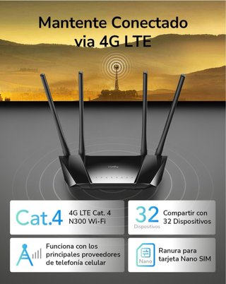 Router Cudy 4G LTE N300 Wi-Fi