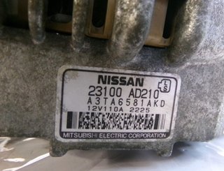 Nissan 23100 ad210 alternador primera 2.2 94475
