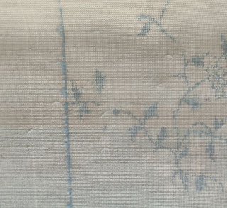 Alfombra Lana 138x200cm Flecos Beige/Azul