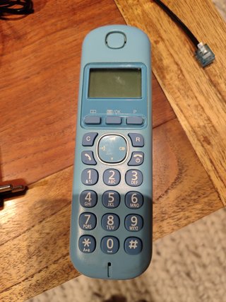Teléfono Panasonic Inalámbrico Azul