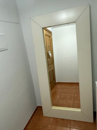 Espejo de entrada o cabecero blanco