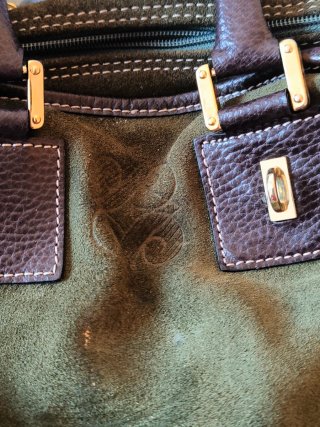 Loewe Amazonia Vintage Bolso Verde y Marrón
