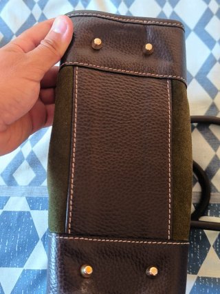 Loewe Amazonia Vintage Bolso Verde y Marrón