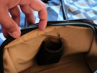 Loewe Amazonia Vintage Bolso Verde y Marrón