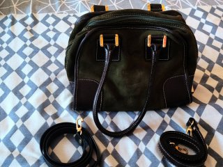 Loewe Amazonia Vintage Bolso Verde y Marrón